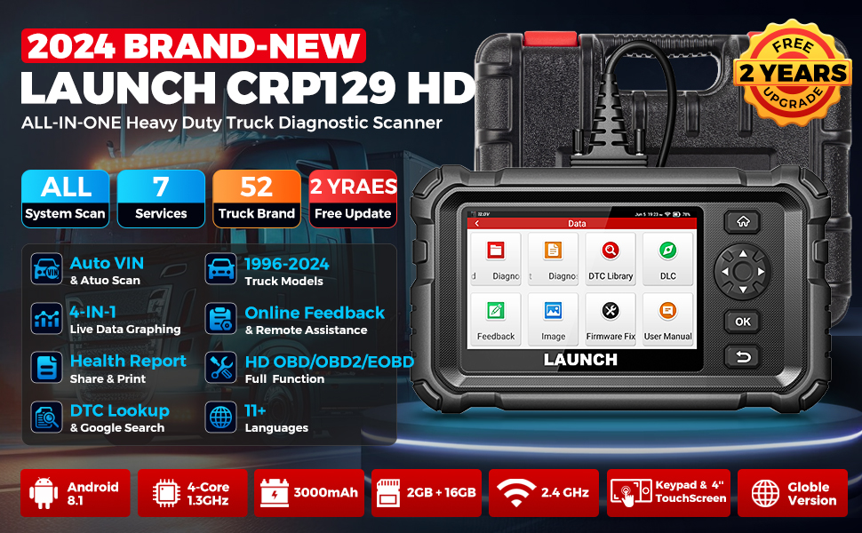 LAUNCH Creader CRP129 HD Heavy Duty Truck Scanner 